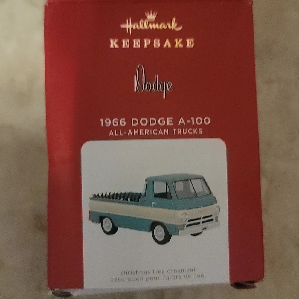 HALLMARK KEEPSAKES 2021 DODGE 1966 A-100 TRUCK ORNAMENT: NIB